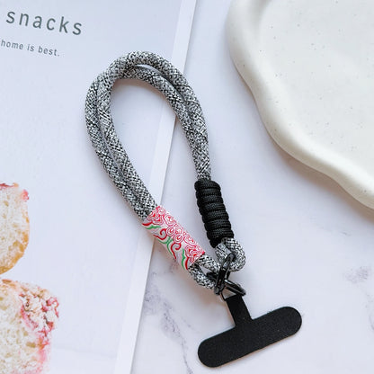 New Handwoven Universal Lanyard Mobile Phone Universal Lanyard Wrist Strap Short Rope Hand Strap Hand Rope Decorative Pendant