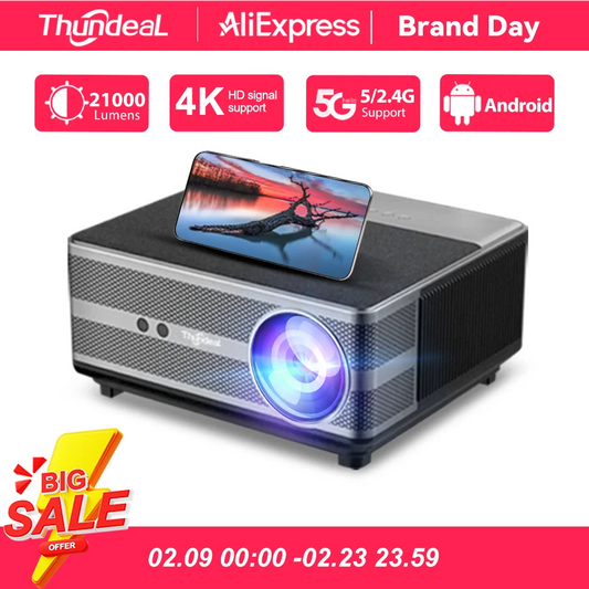 ThundeaL TD98 1080P Full HD Projector LED 4K WiFi Android Projector Auto Focus TD98W PK DLP 3D Video Smart Home Theater Beamer