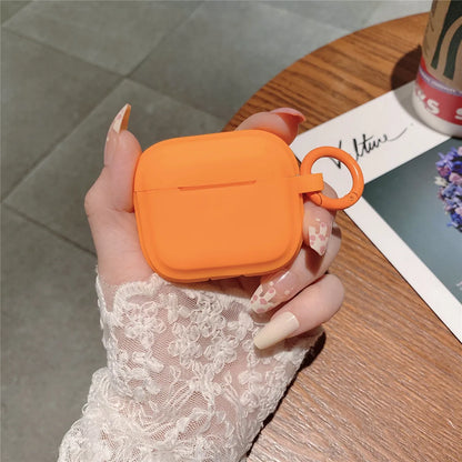 For Airpods Pro 3 Case 2025,Cute Candy Orange Silicone Protective Earphone Cover For Airpods Pro 2/Airpods 4 Cover Funda