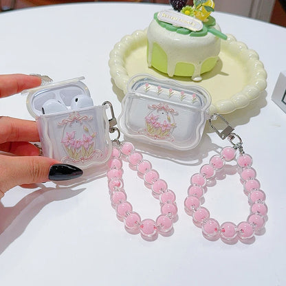 Lovely Floral Flowers For Apple AirPods 1 2 Pro2 Bluetooth Headphone Cover 3rd Generation Silicone Soft Cover Protective Case