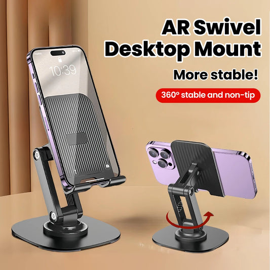 360° Rotating Foldable Desktop Mobile Phone Holder Foldable Lazy Universal Tablet Portable Mobile Support Stand For IPhone 16