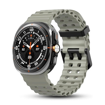 Original Strap for Samsung Galaxy watch Ultra 47mm accessories Marine Silicone Sport Bracelet Correa Galaxy watch 7 Ultra Band