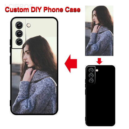 Custom Case for Samsung Galaxy S24 S23 S22 S21 S20 Ultra Plus DIY Personalize Picture Cover - covers4phones