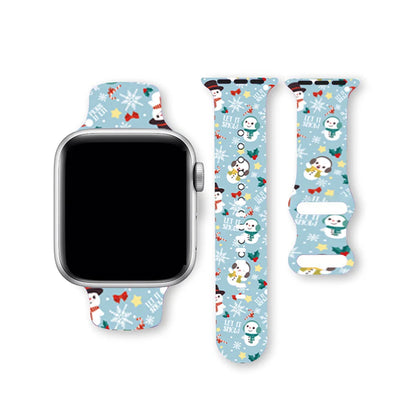 Christmas NEW year band For Apple Watch bands 41/42/44/45/46/49mm Holidays Xmas Santa Strap for iWatch Series Ultra SE 11 10 9 8
