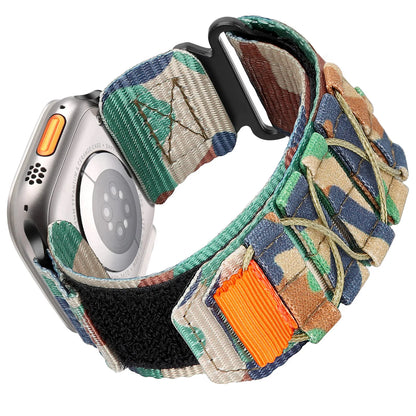 Tactical Strap for Apple Watch Band 49 45mm 44mm 41 40mm Nylon Alpine Trail Loop Bracelet for IWatch Series Ultra 2 9 8 7 5 6 Se