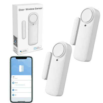 Smart Wifi Contact Door Window Sensor Alarm Beep Contact Wireless Door Detector Works With Smart Life Tuya Smart Home  Alexa