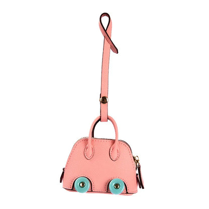 Car Styling Mini Bag Earphone Case For Airpods 4 Case 1 2 3 Pro Soft Leather Storage Bag With Lanyard For Car key Lipstick