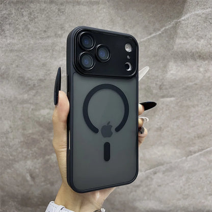 Matte Magnetic Translucent  Wireless Charge Phone Case For iPhone 17 Air 16 15 14 13 12 11 17 Pro Max Magsafe Must-Haves  Cover