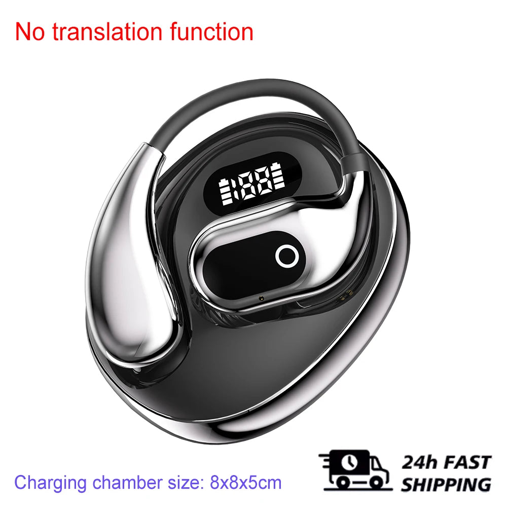 Ai Two-Way Real time Translators Earphone 144 Languages Wireless Bluetooth Smart Voice Translator Headphones For Travel Business