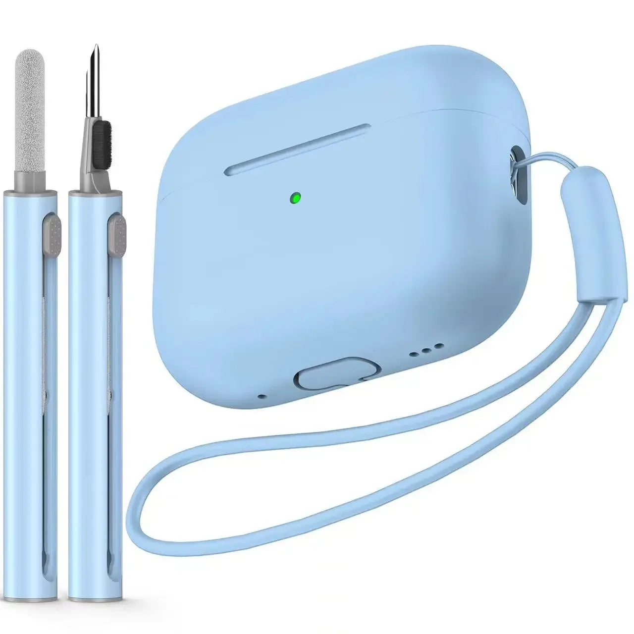 AirPods Pro Case Cover with Cleaner Kit Soft Silicone Protective Case for Apple AirPod Pro 2nd 1st Generation Case for Women Men