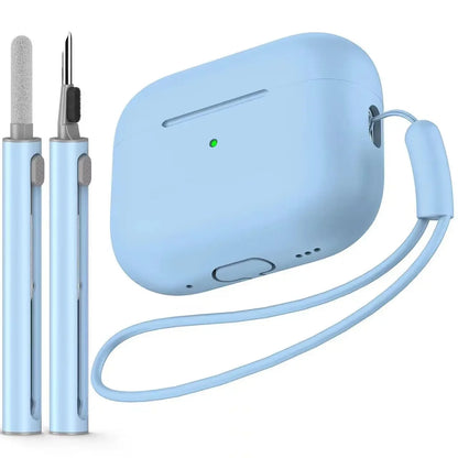 AirPods Pro Case Cover with Cleaner Kit Soft Silicone Protective Case for Apple AirPod Pro 2nd 1st Generation Case for Women Men