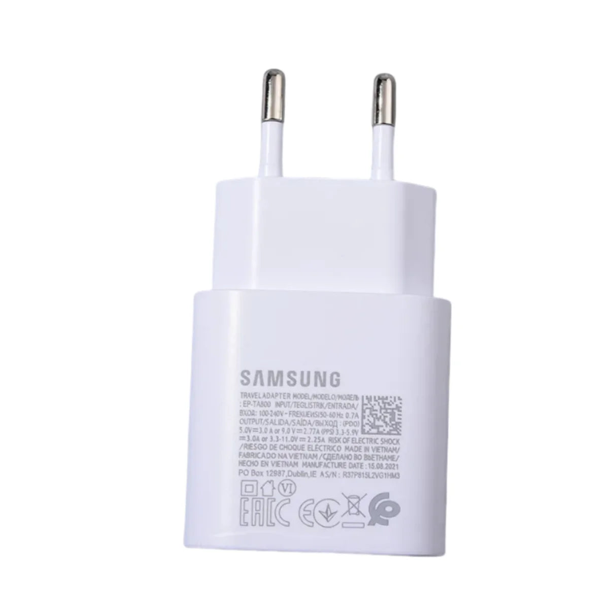 Original Samsung 25w Charger Type C Super Fast Charge Adapter For Galaxy A12 A13 A14 A23 F12 F14 A90 S10 5G Note 10+ Cable