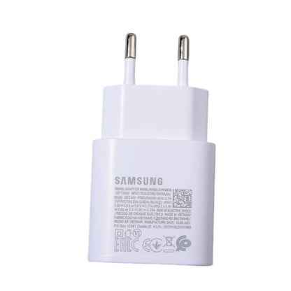 Original Samsung 25w Charger Type C Super Fast Charge Adapter For Galaxy A12 A13 A14 A23 F12 F14 A90 S10 5G Note 10+ Cable