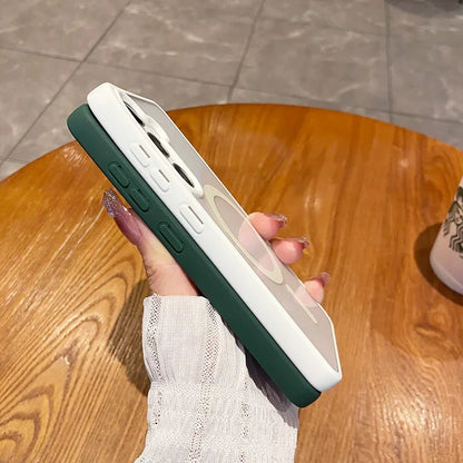 HD Clear for Magsafe Magnetic Case for Samsung Galaxy S26 Pro S25 Edge S24 S23 S22 Plus Ultra Wireless Charging Shockproof Cover