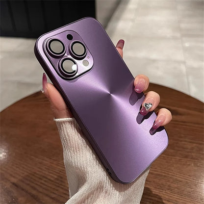 Luxury Laser Aurora CD Pattern Matte Case For iPhone 16 15 14 13 12 11 Pro Max 16 Plus Soft Bumper Shockproof Armor Hard Cover