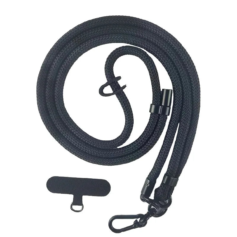 8MMx120CM Bold Long Mobile Phone Lanyard Universal Crossbody Hanging Shoulder Strap Detachable Neck Cord Anti-Lost Lanyard