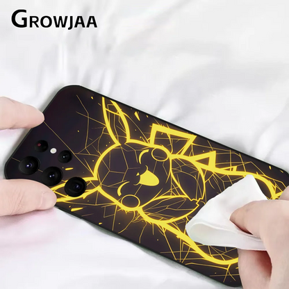 Pikachu Charizard Mimikyu Phone Case For Samsung Galaxy S25 S24 S22 S23 Ultra S21 S20 Plus 5G Protective Silicone Funda