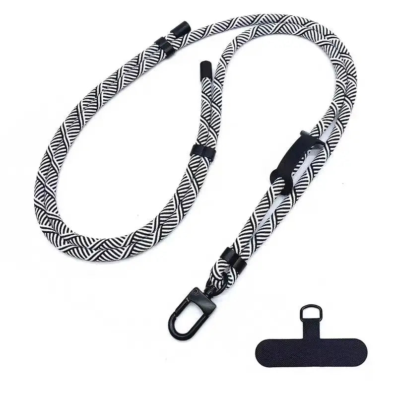 120-150cm Crossbody Phone Lanyard Anti-Loss Adjustable Nylon Strap For Sport Travel Lightweight Durable Cellphone Neck Strap