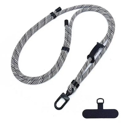 120-150cm Crossbody Phone Lanyard Anti-Loss Adjustable Nylon Strap For Sport Travel Lightweight Durable Cellphone Neck Strap