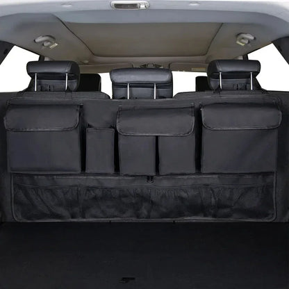 Back Seat Car Trunk Hanging Storage Bag Organizer With 9 Pockets Oxford Waterproof Multi-pocket Car Trunk Storage Bag Organizer