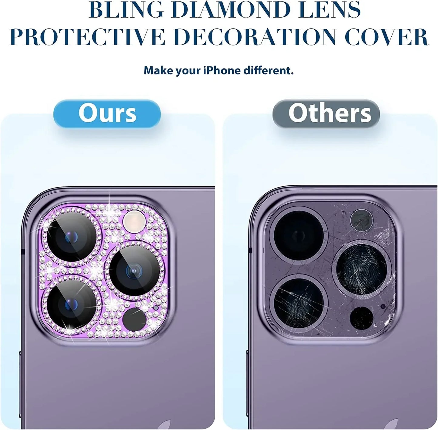 Diamond Camera Lens Protector For IPhone 16 13 12 11 Pro Max Mini Metal Lens Protection For IPhone 15 14 Pro Max 16 Plus Glasses