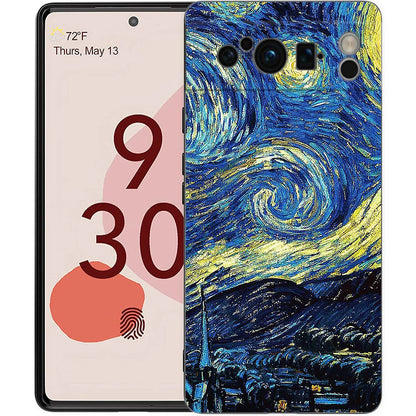 Phone Case Cover for Google Pixel 9 8 7 6 9A 8A 7A 6A Pro 10 9 Pro XL Soft TPU Shell Capas Van Gogh Art Starry Night Aesthetics