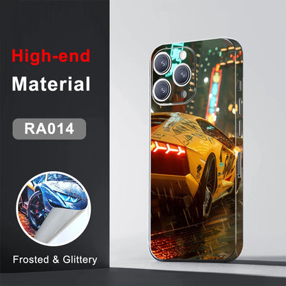 CASEKiTTY Skin Wrap Sticker Back Film For iPhone 15 Pro Max 14 Plus 13 12 Mini Protective Decal Side Frame Back Screen Protector