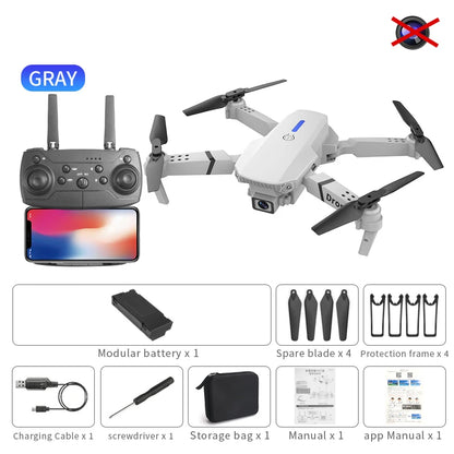 2026 NEW E88 Pro Drone 4k HD Dual Camera FPV 13-Minutes Flying Long Range Rc Quadcopter Foldable Mini Dron E88 Pro Boy Toy
