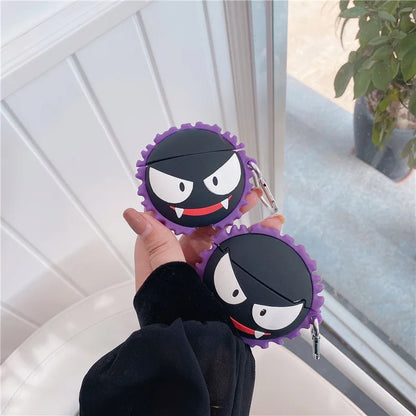 For Airpods Pro 2 Case,Pokemon Gastly Protective Earphone Silicone Cover For Airpods 4 Case For Kids Boys Girls Funda