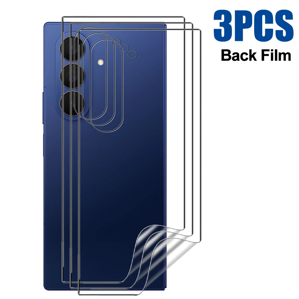 Flexible Hydrogel Film for Samsung Galaxy Z Fold 7 HD Clear Front Back Full Cover Screen Protectors for Samsung Galaxy Z Fold 7