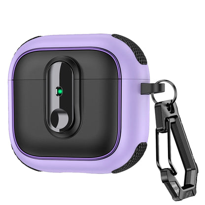 Armor Lock Earphone Cover For AirPods 4 Pro2 3 2 1 Case TPU PC Shockproof Headphone Coque For AirPods Pro 2 2nd 4th Gen Cases