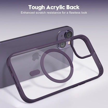 Luxury Strong Magnetic Magsafe Hard Case for iPhone 16 15 14 13 12 11 Pro Max Plus Transparent Matte Slim Shockproof Cover
