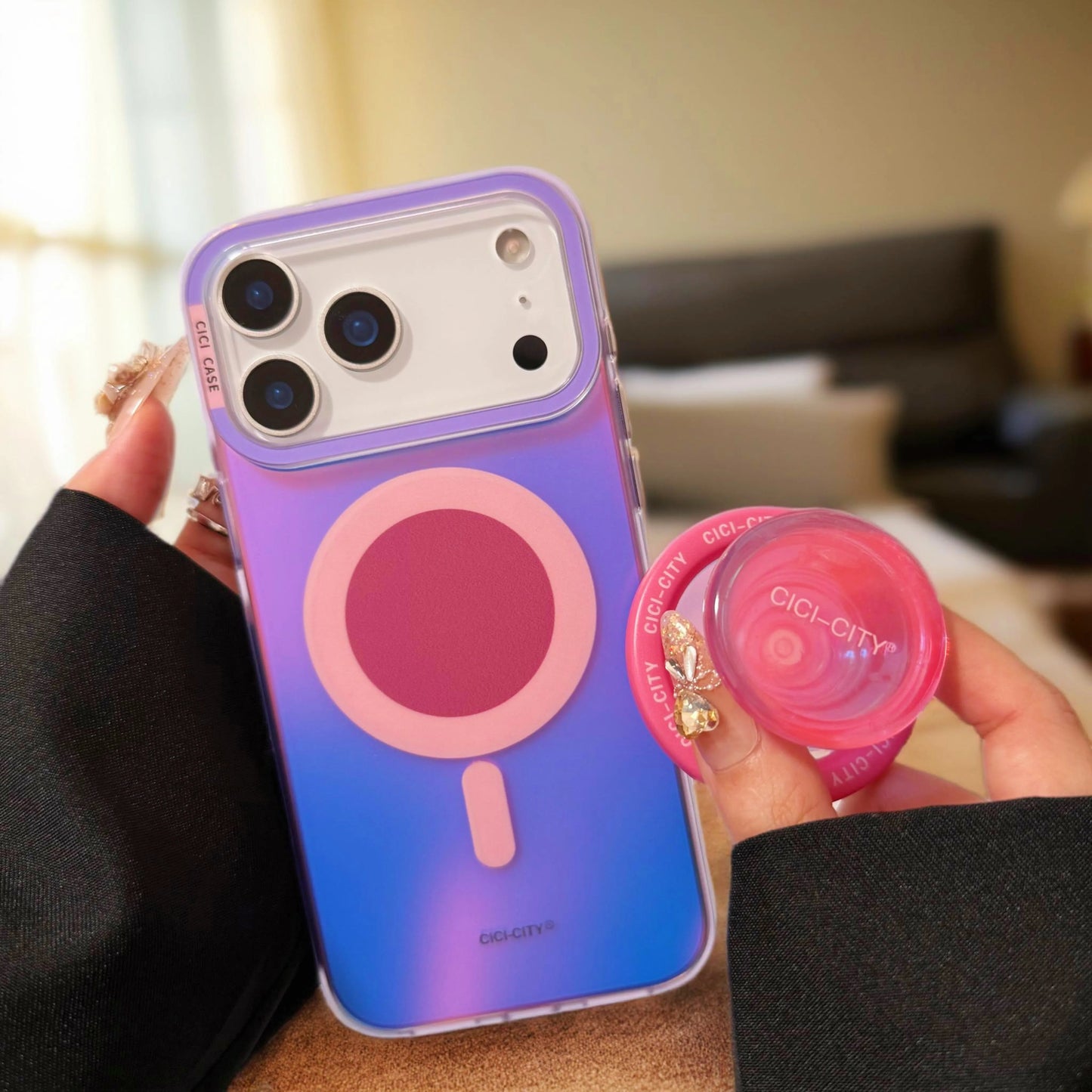 Luxury Fashion Matte Color Changing Magsafe Phone Cases for iPhone 17 Air 16 15 Pro Max 14 13 Magnetic Wireless Charge Cover