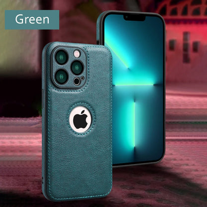 High Quality PU Leather Case for Apple iPhone 16 Pro Max 11 12 13 14 15 Plus X XR Logo View Luxury Business Mobile Phone Cover