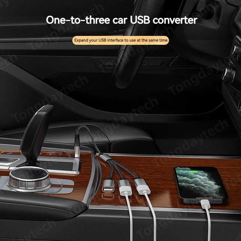 USB Hub Extensions 3 Port Type C Hub USB Splitter Data Transmission High Speed OTG Adapter For Computer Xiaomi Macbook Pro Air