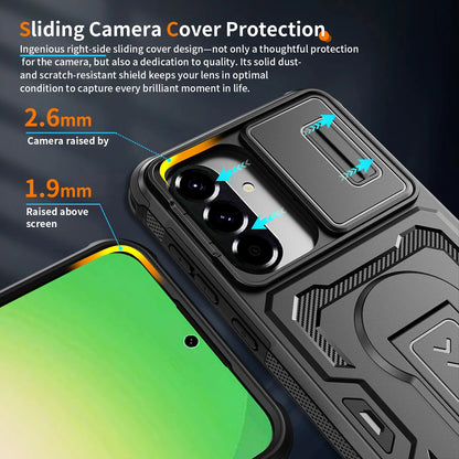 Protection Case for Samsung Galaxy S25 Ultra S24 A17 A56 5G A36 A26 Anti-Drop Kickstand Phone Funda Covers