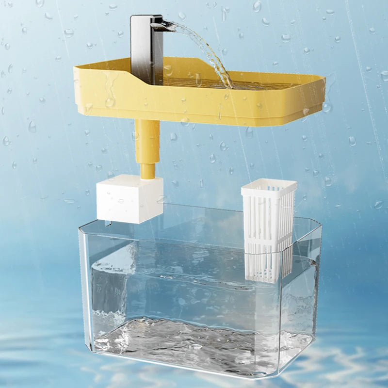 New transparent pet water dispenser plug-in automatic water drinker circulating and flowing out water smoothly pet water drinker