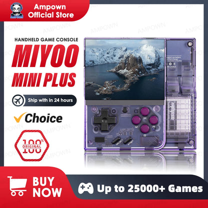 MIYOO Mini Plus Portable Retro Handheld Game Console V2 Mini+ IPS Screen Classic Video Game Console Linux System Children's Gift