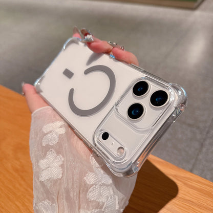 Luxury Magsafe Color Airbag Shockproof Clear Case For iPhone 17 Air 16 15 14 13 12 Pro Max Plus Magnetic Wireless Charging Cover