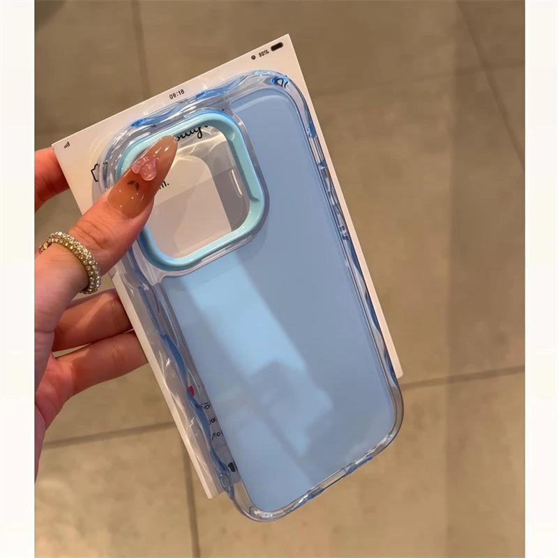 Luxury Jelly Candy Shockproof Case for iPhone 16 15 14 Plus 13 12 11 Pro Max Soft Hit Color Bumper Armor Aesthetic Phone Cover