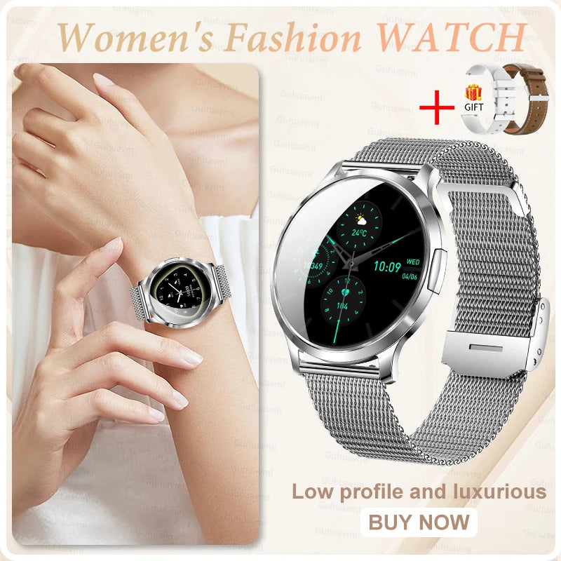 2025 New Smart Watch For Women Gift 1.32 Inch Full Touch Screen Sports Fitness Watches Bluetooth Calls Digital Smartwatch Ladies