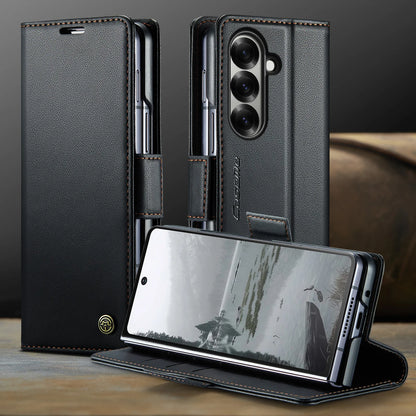 CaseMe Retro New PU Leather Magnetic Book Phone Case For Samsung Galaxy Z Fold 7 6 5 Wallet Flip Case For Samsung Galaxy Z Fold7