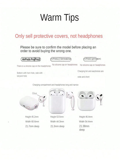 Brown flowers headphone protective cover for airpods 4 protective case pro2 soft case creative anti-fall protective case with sm