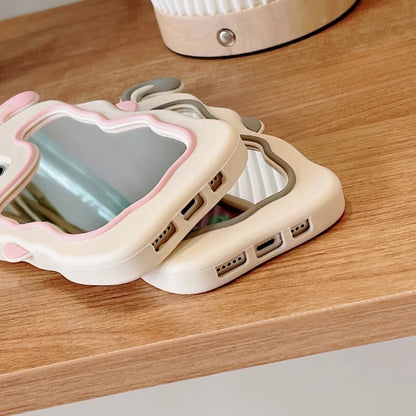 Rabbit Ear Silicone Phone Case for IPhone X XS XR XSmax 6/7/8Plus 14 13 12 11 Pro Promax 15 Pro Max