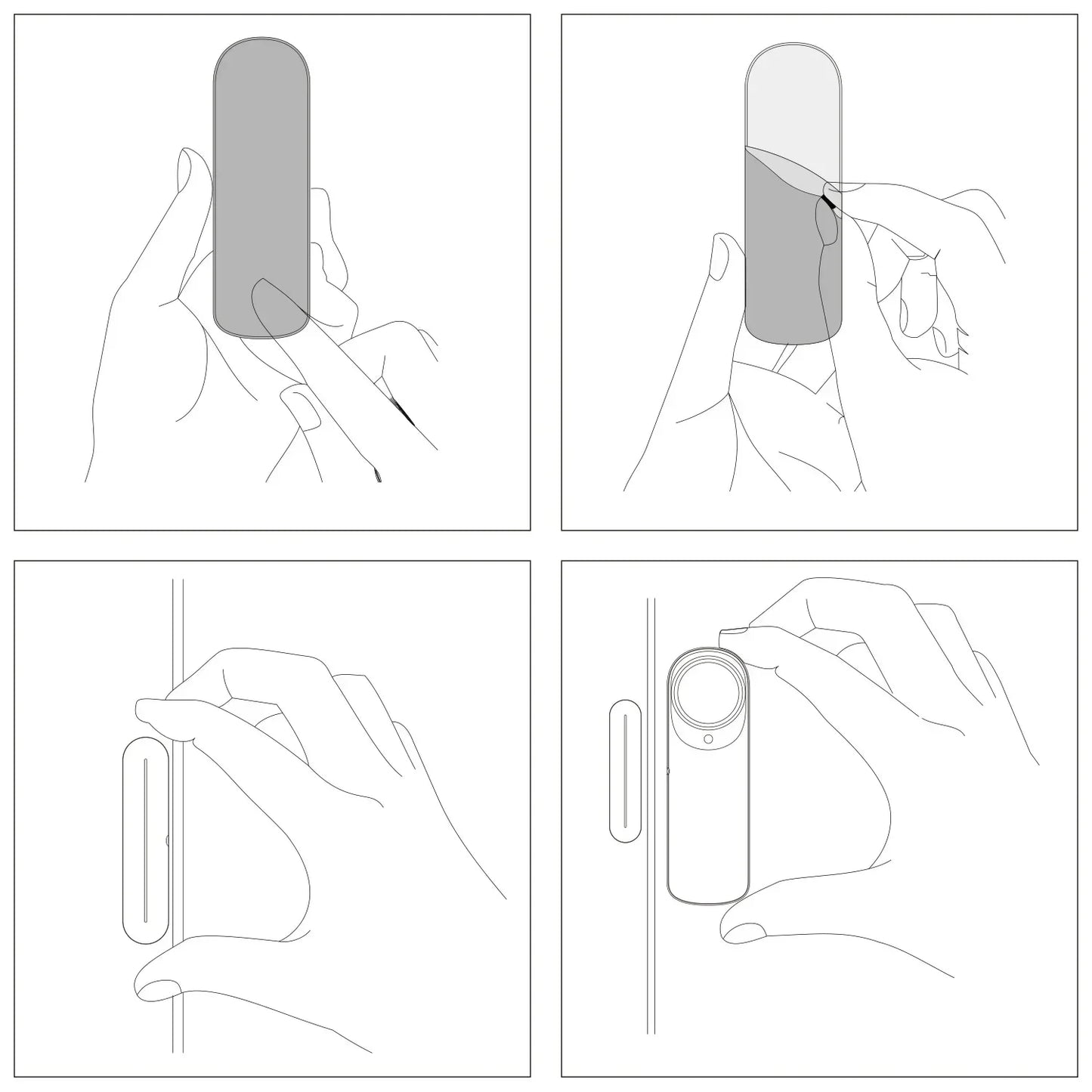 Smart Wifi Contact Door Window Sensor Alarm Beep Contact Wireless Door Detector Works With Smart Life Tuya Smart Home  Alexa