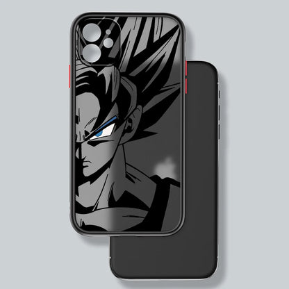 Luxury D-Dragon Ball Goku Frosted Translucent For Apple iPhone 15 14 13 12 11 XS XR X 8 7 SE Pro Max Plus Mini Funda Phone Case