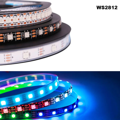 WS2812B WS2811 WS2815 WS2813 RGBIC LED Strip WS2812 30/60/144Pixels/Leds/m Individually Addressable Smart Tape Light DC5V/12V