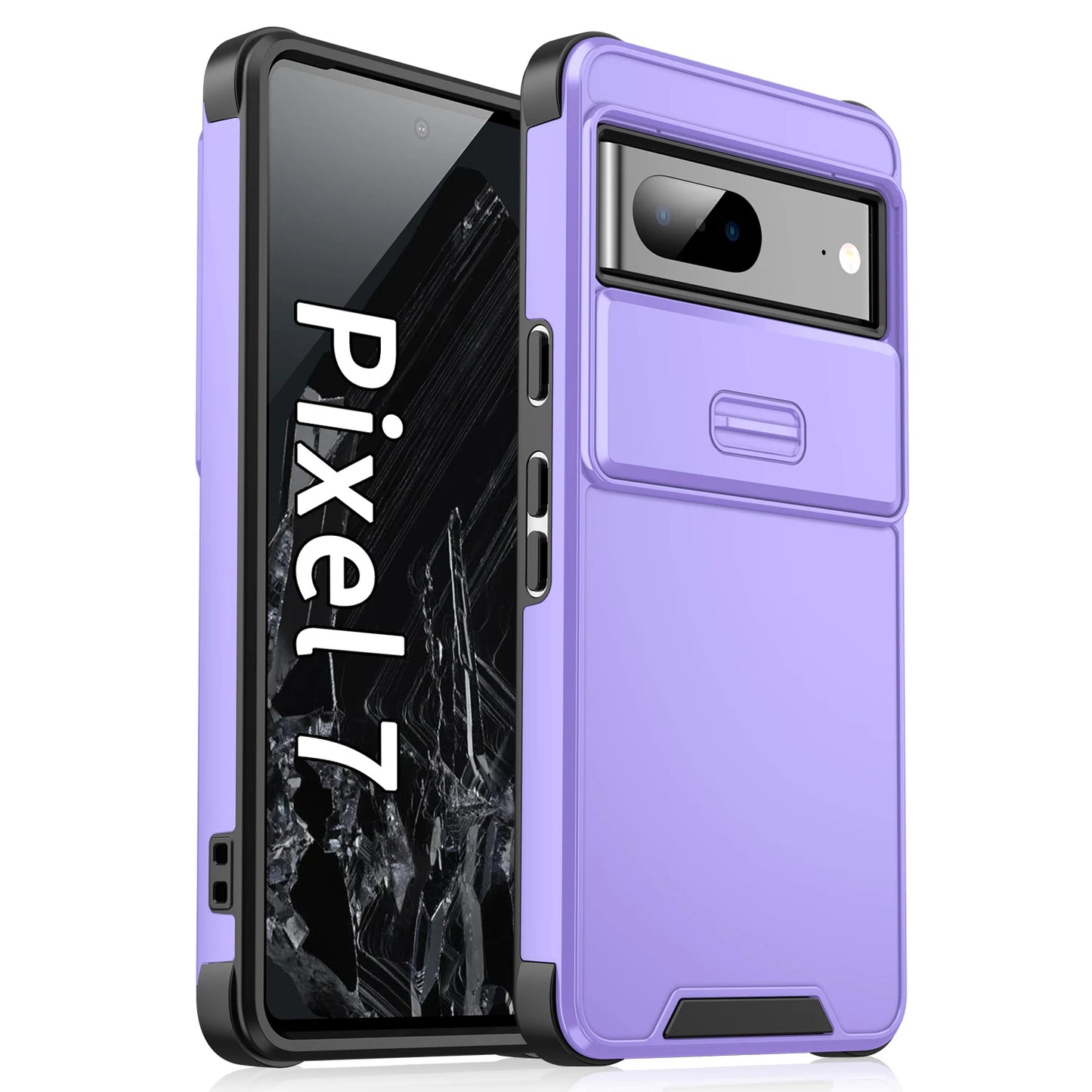Slide Camera Case For Google Pixel 9 8 7 Pro 8A  6A  Lens Protection Wireless Charge Shockproof Cover For Pixel 8 A 9Pro XL 8pro