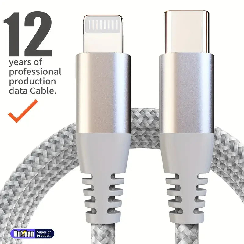 LAIHONEN MFI certified for iPhone 14 13 12 11 Type c To Lightning Fast charging cable for iPad Charging data transmission cable