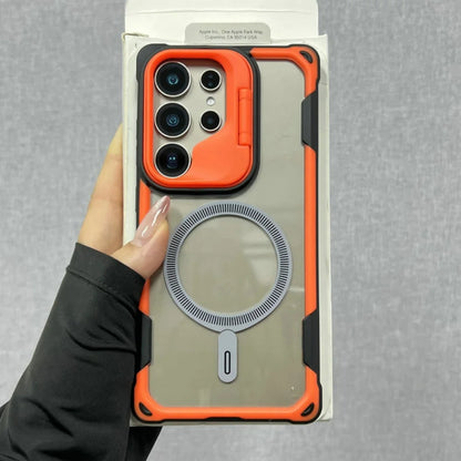 Shockproof Armor Military For Magsafe Case for Samsung Galaxy S25 S24 Ultra Plus S25Edge Wireless Charging Hard Defender Cover